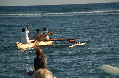 Marshall Islands Outrigger Canoe, 2007 International Festival of Canoes in Lahaina
