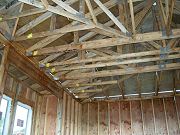Inside of Garage and Roof Joists
