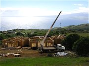 Roof Truss Delivery in August, 2008