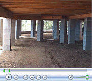 Video of Posts and Piers Under House, August 2008