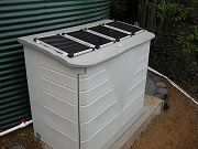 Water Pump Shed with Solar Panels