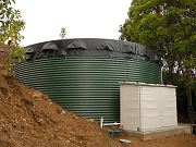 20,000 Gallon Water Tank and Shed for Pump