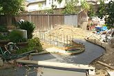 Pouring the Walkway and Wall Footing
