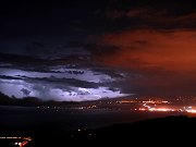 Thunderstorm and Lightning Over Haleakala, February 23, 2010